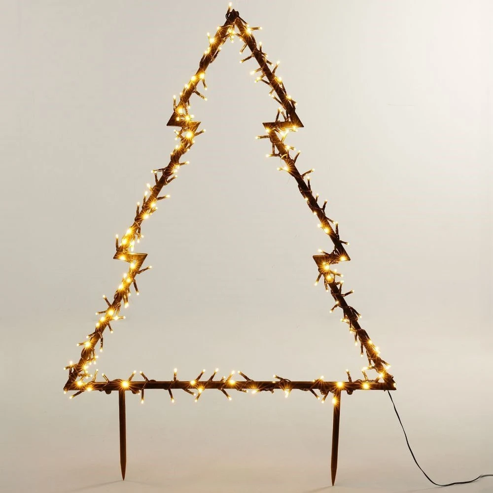 Vilde Apšviesta metalinė kalėdų eglutė 225 LED 100 cm
