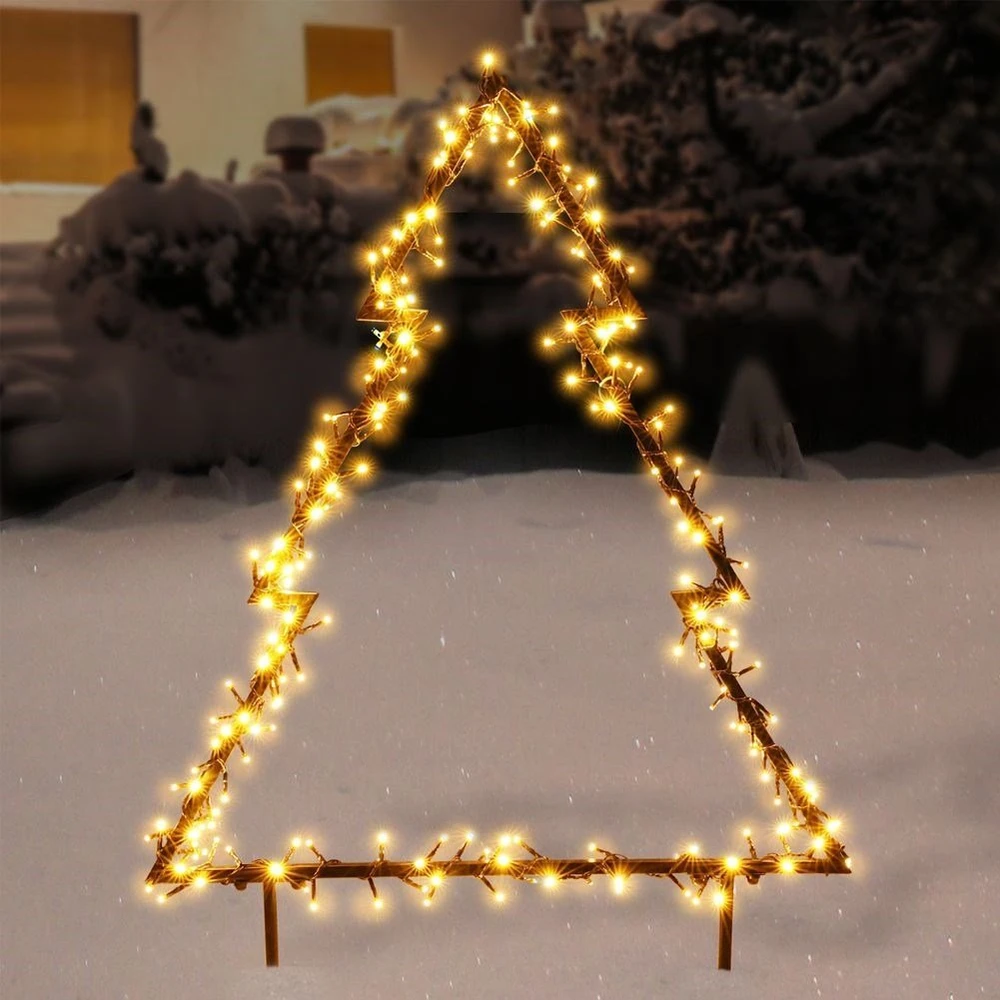 Vilde Apšviesta metalinė kalėdų eglutė 225 LED 100 cm