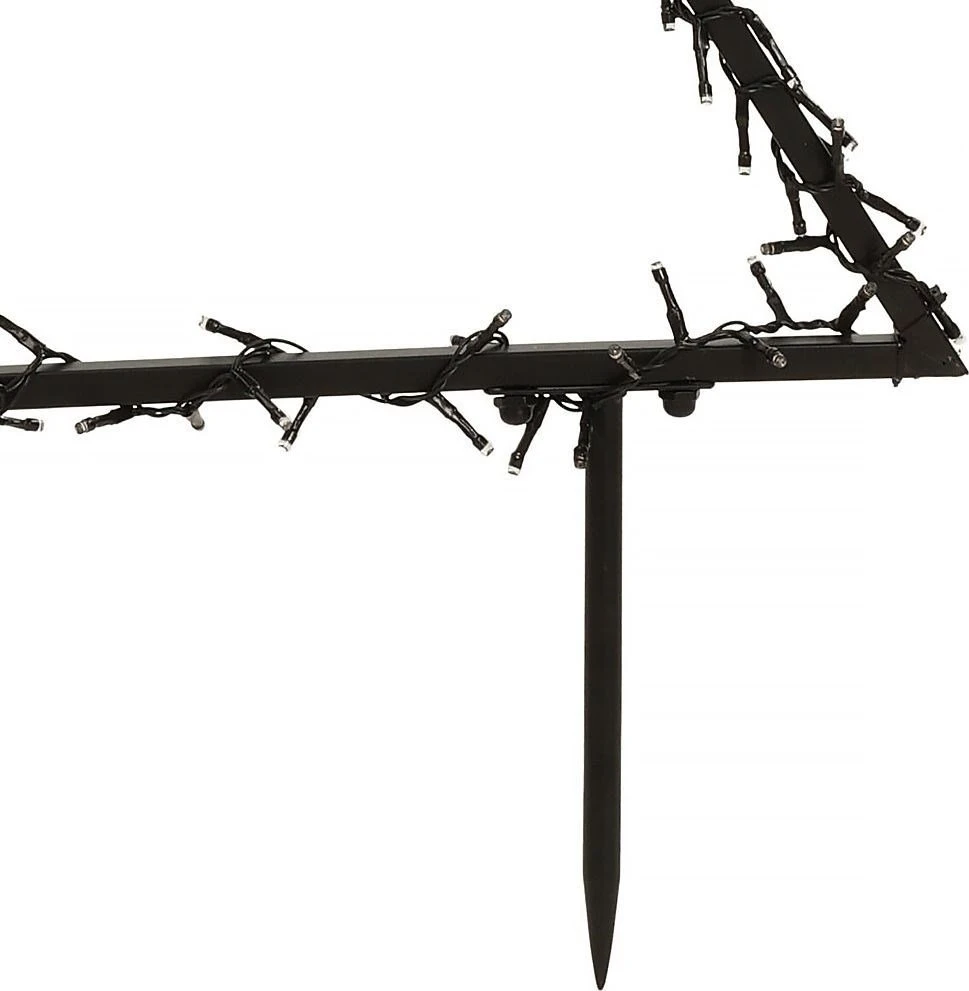 Vilde Apšviesta metalinė kalėdų eglutė 225 LED 100 cm