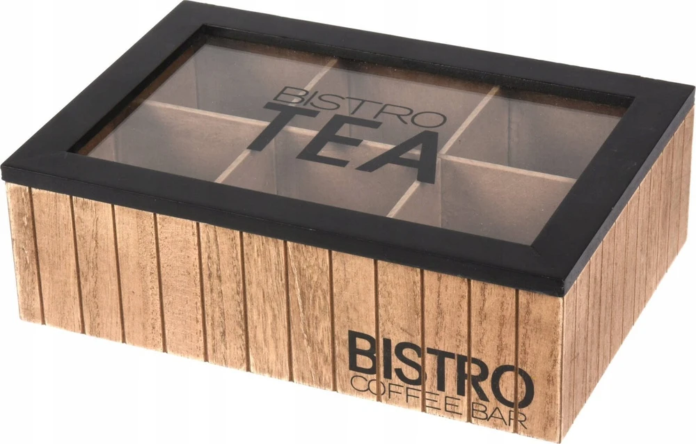 Vilde BISTROT Arbatos dėžutė 6 skyrių 24x16,5x7,5 cm