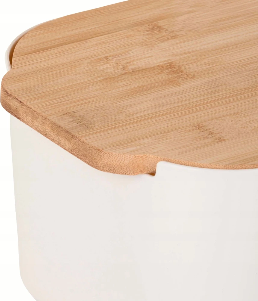 Vilde Bamboo Duonos dėžutė su bambukiniu dangteliu, 33 x 18,5 x 12 cm