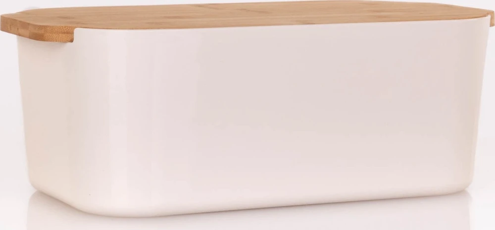 Vilde Bamboo Duonos dėžutė su bambukiniu dangteliu, 33 x 18,5 x 12 cm
