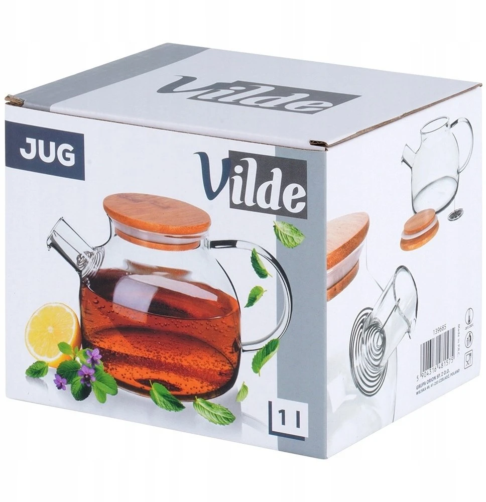 Vilde Stiklinis ąsotis su sieteliu 1 l