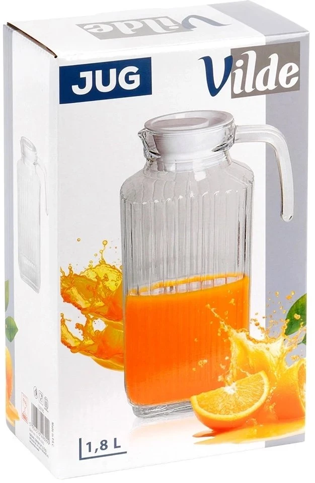 Vilde Stiklinis ąsotis su dangteliu 1,8 l