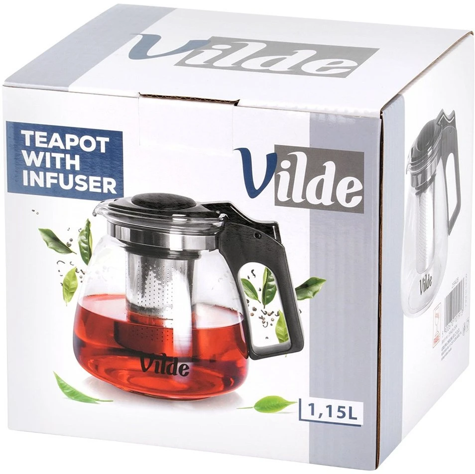 Vilde Arbatinukas su nerūdijančio plieno filtru 1,15 l