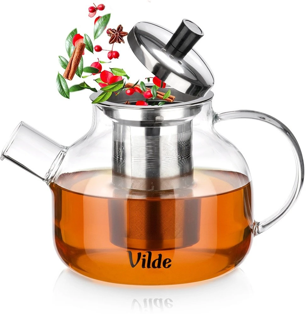 Arbatinukas su nerūdijančio plieno sieteliu Vilde 850 ml