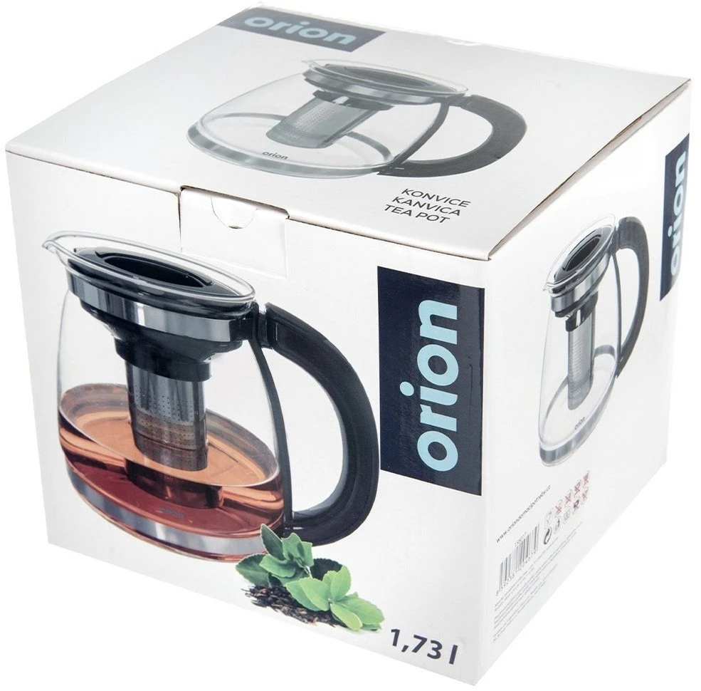 Vilde Orion Arbatinukas su Filtru 1,73 L Stiklinis