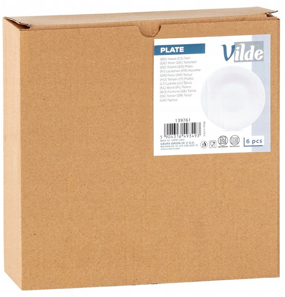 Vilde Gilių pietų lėkščių rinkinys, 21,5 cm, 400 ml, 6 vnt.