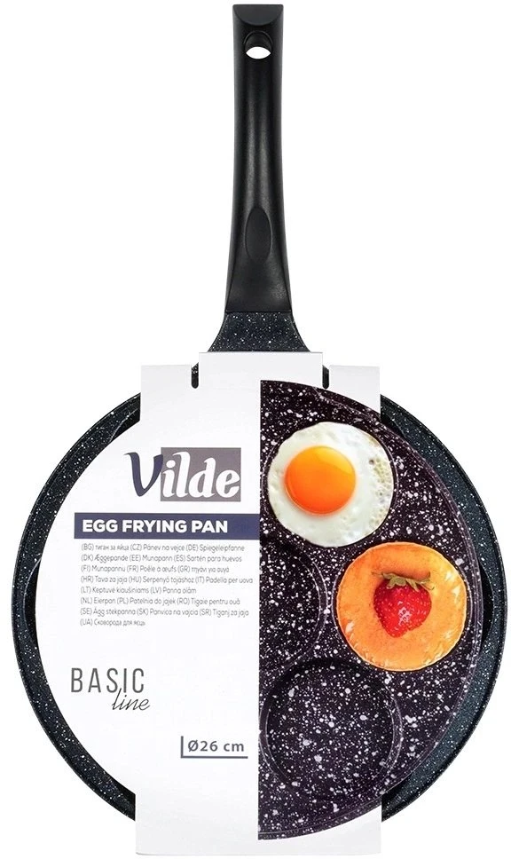 Kiaušinių keptuvė Vilde Basic Line 26 cm, 7 angų