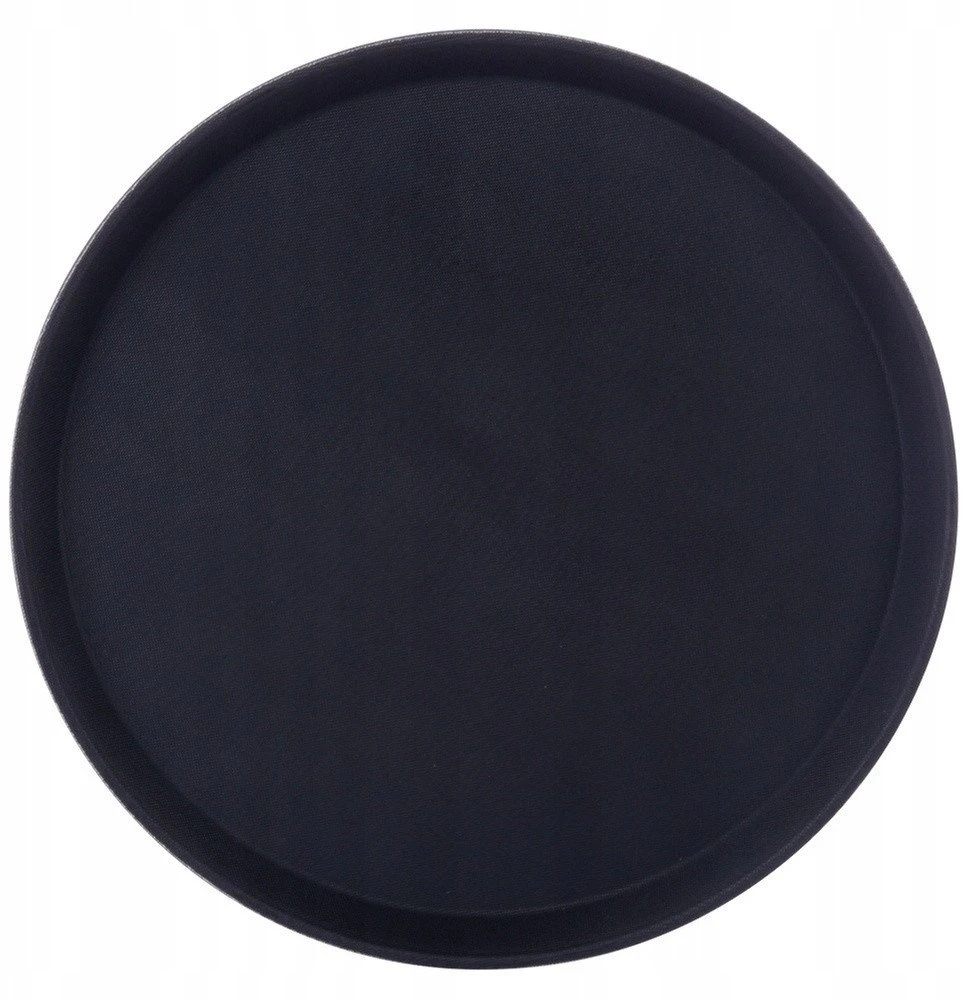 Apskritas padėklas Vilde 35 cm juodas
