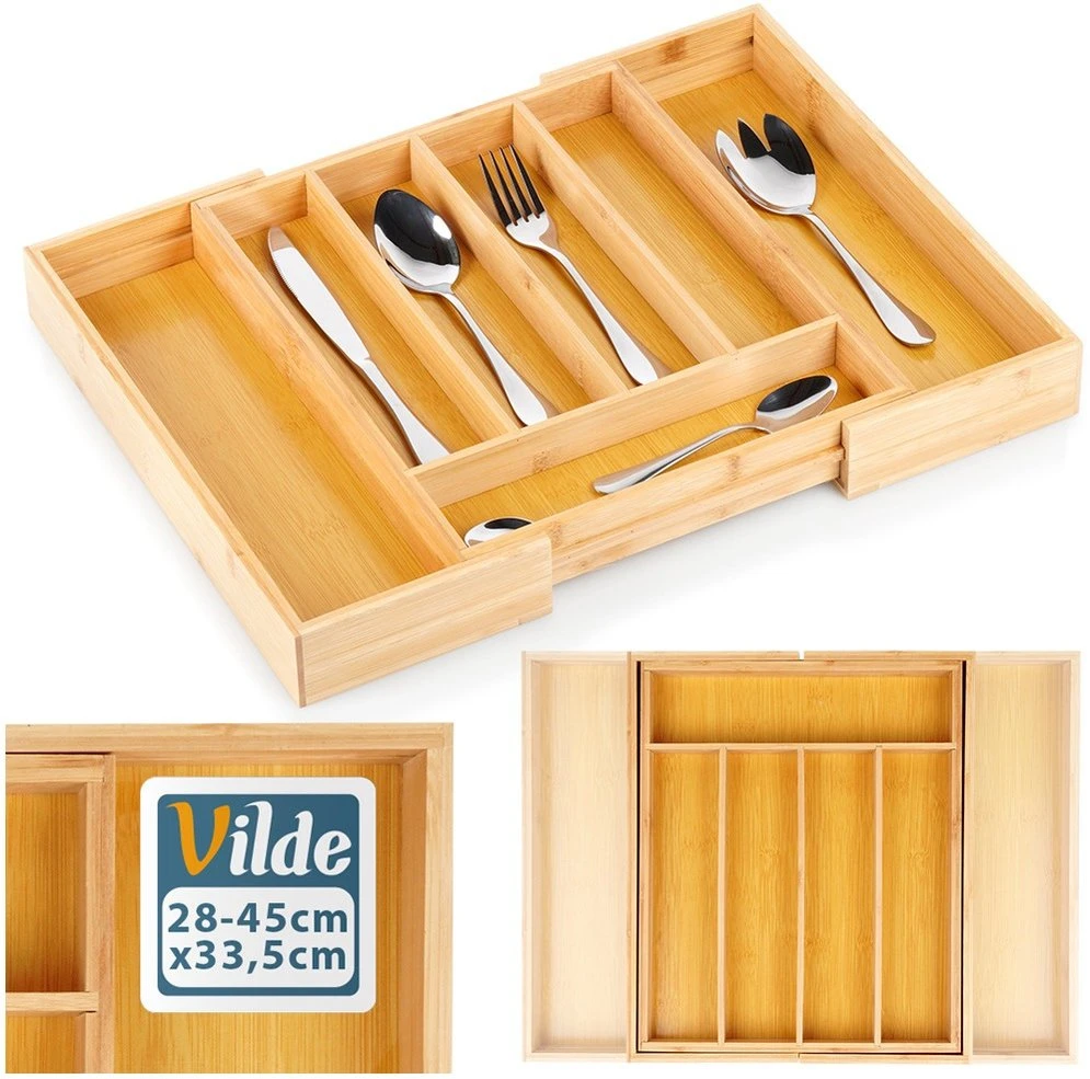 Bambukinis įrankių dėklas Vilde 28-45x33,5 cm