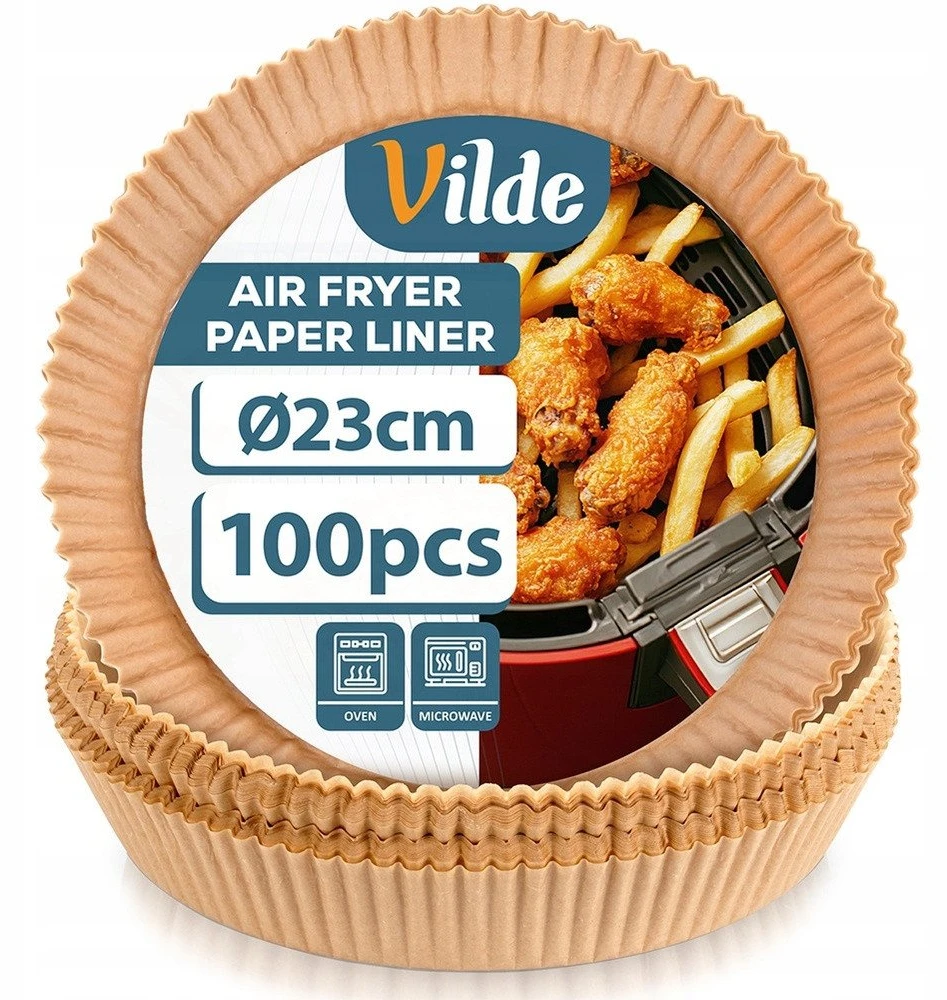 Vilde popieriniai kepimo įdėklai 23 cm, 100 vnt.