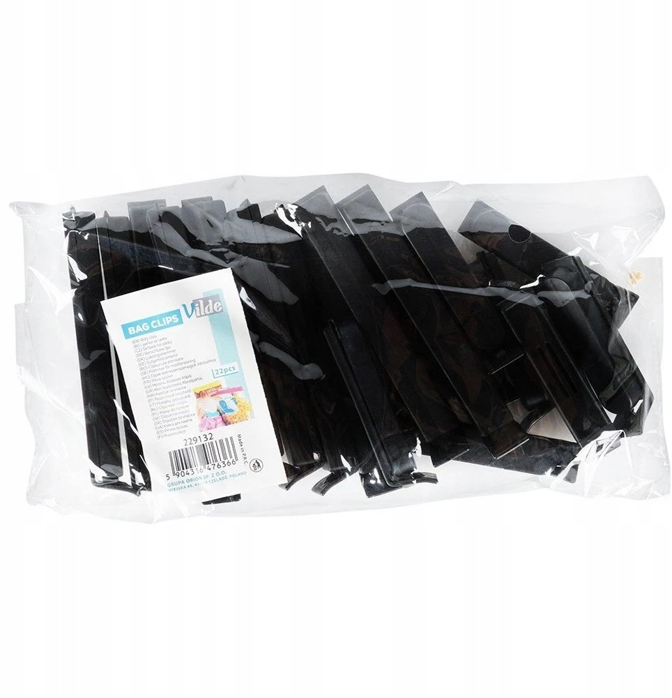 Plastikiniai maisto maišelių užsegimai Vilde, 22 vnt., 11 cm ir 7 cm
