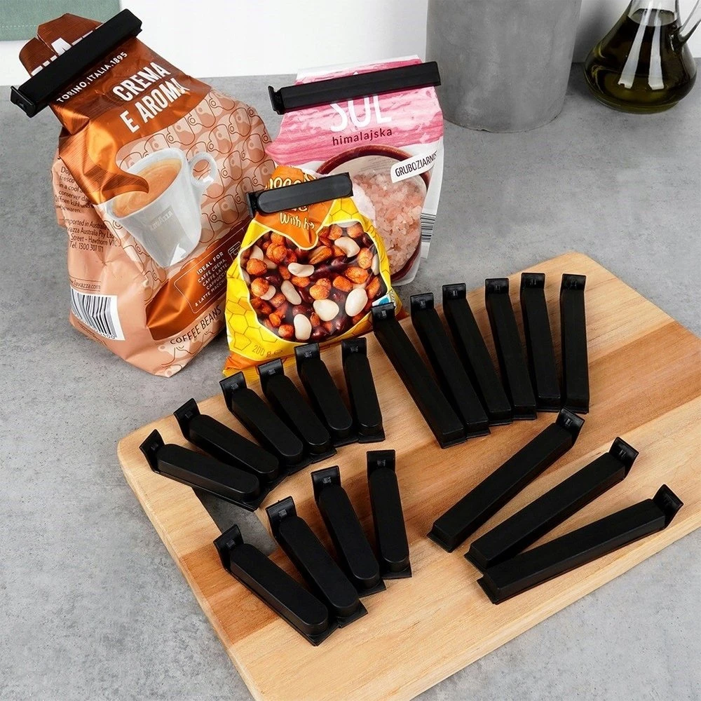 Plastikiniai maisto maišelių užsegimai Vilde, 22 vnt., 11 cm ir 7 cm