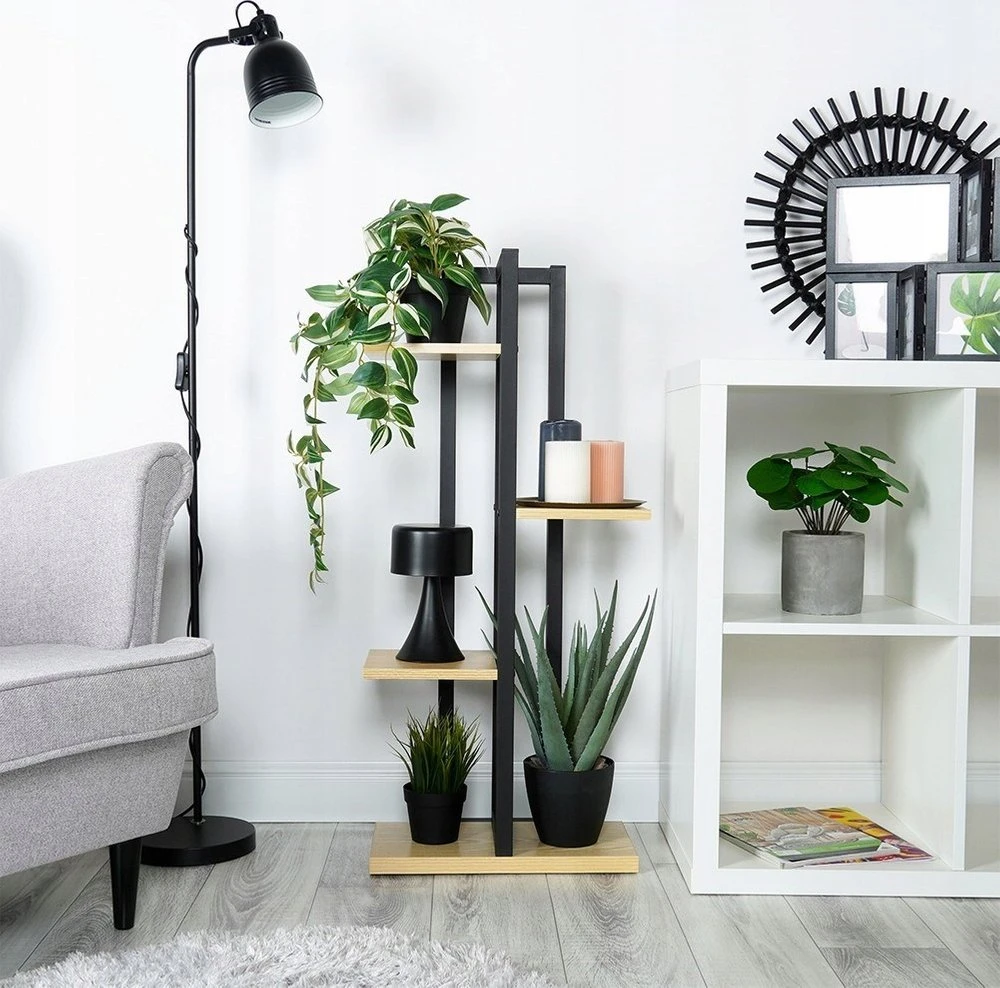 Vilde Augalų stovas metalinis 4 pakopų 93 cm