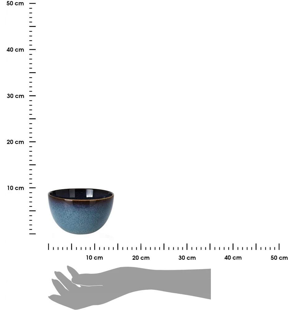 Vilde Kom Keramiek Keraminė Dubuo 14 cm, 700 ml - Tamsiai Mėlyna