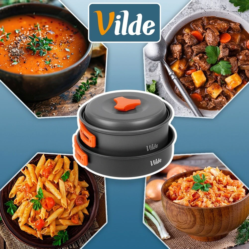 Vilde Kempingo įrankiai 10 vnt.