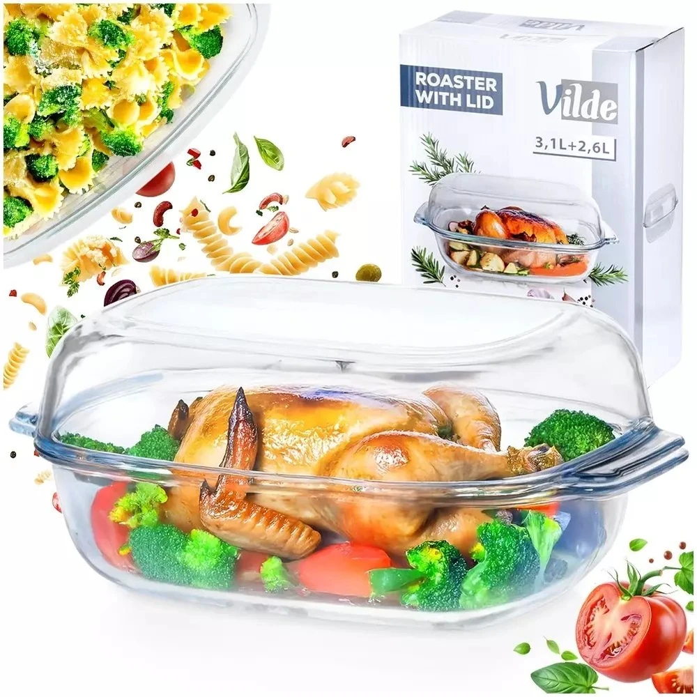 Karščiui atsparus indas su dangčiu Vilde 3,1+2,6 l