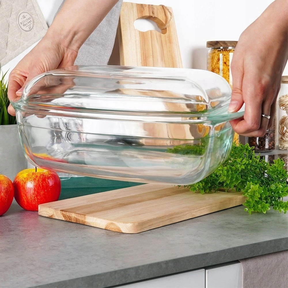 Kepimo ir troškinimo indų rinkinys Vilde 3 l + 1,5 l stiklinis