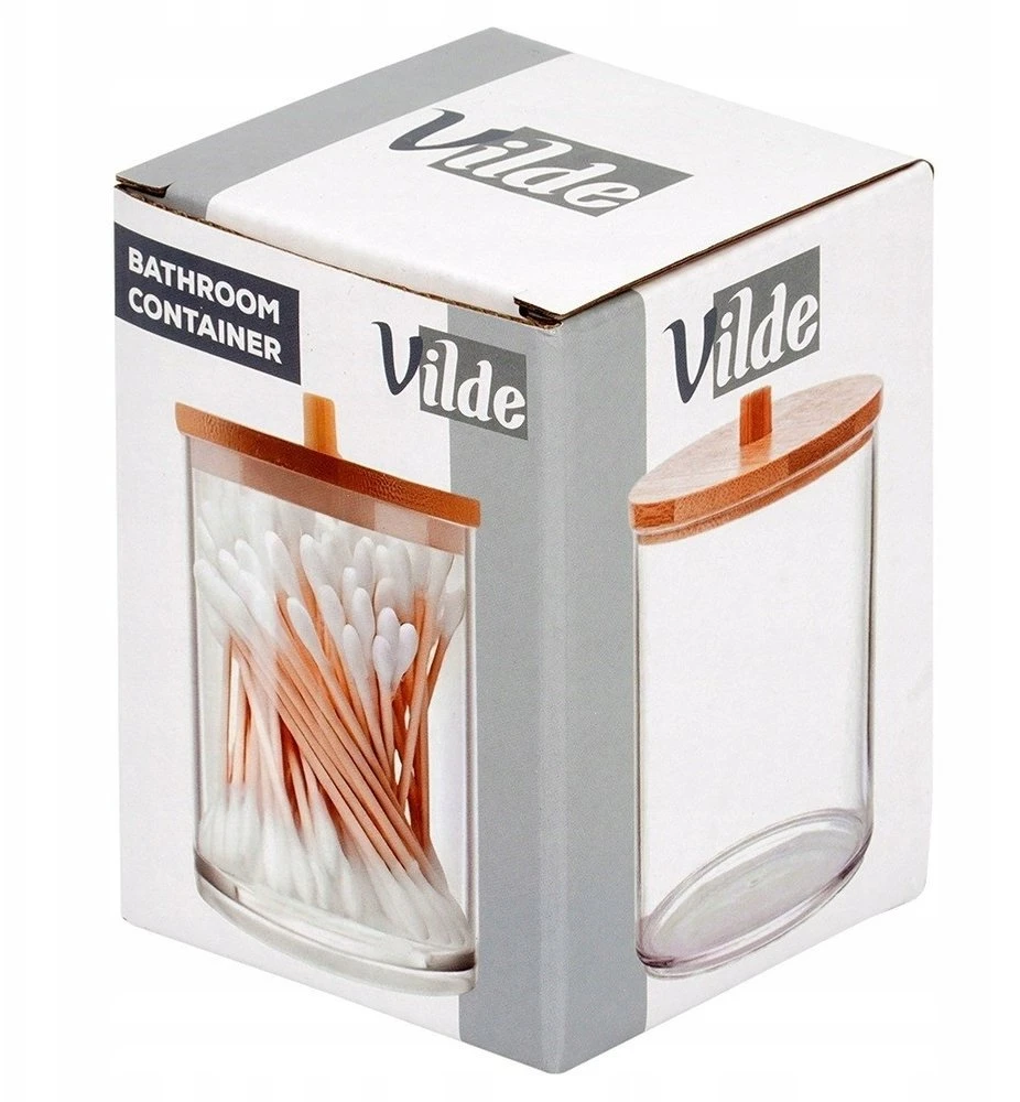 Vilde akrilinis indelis su bambukiniu dangteliu, 7x10 cm