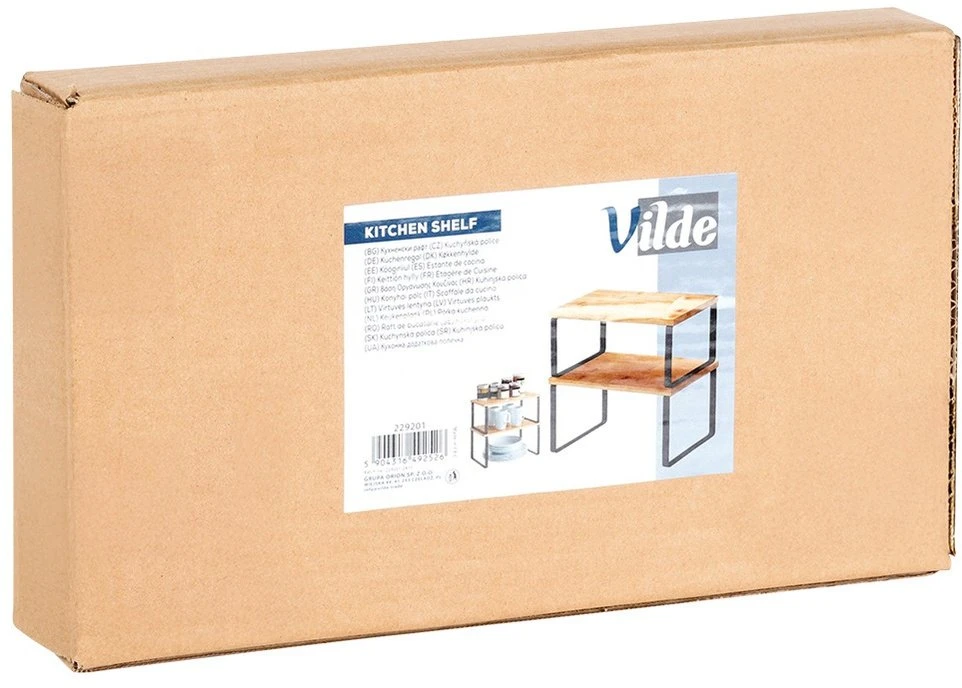 Vilde Bambuko virtuvės lentynos 33,5x19,5x16 cm / 33,5x18,5x13,5 cm - 2 vnt.