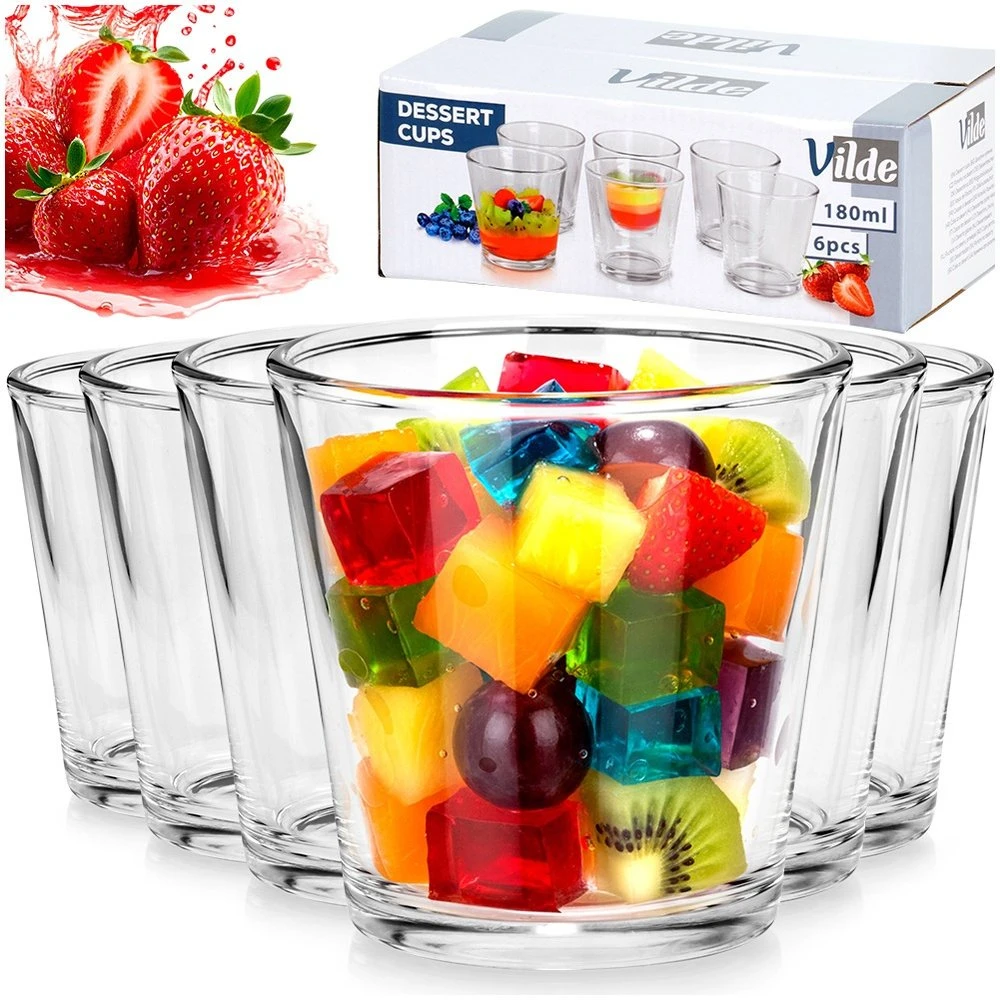Vilde Stiklinių desertinių indelių rinkinys, 180 ml, 6 vnt.