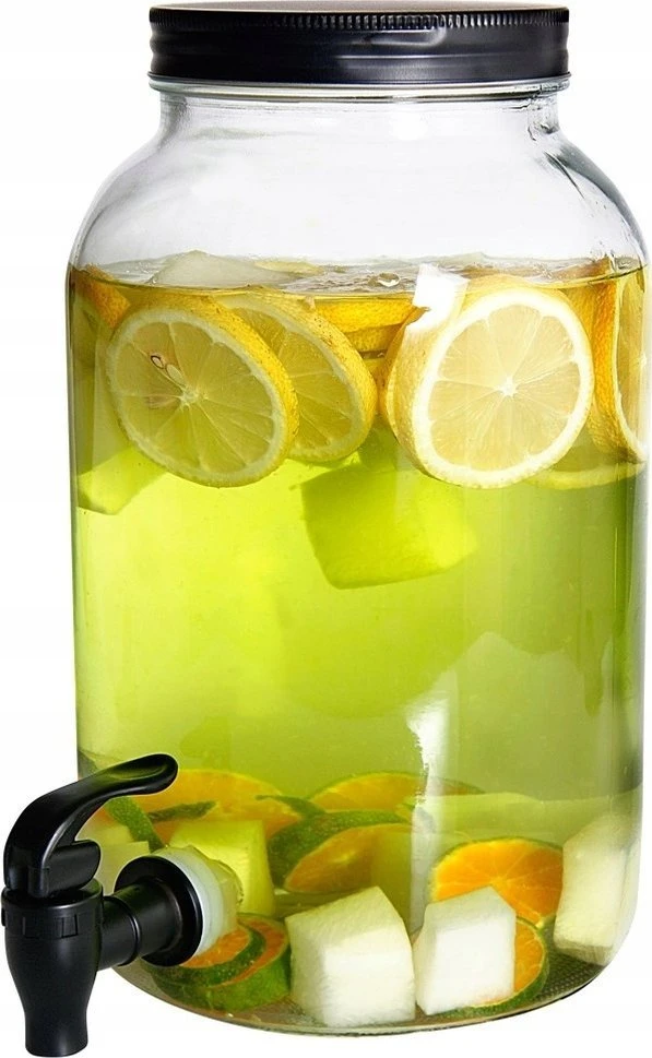 Stiklinis gėrimų dozatorius su čiaupu Vilde 3,2 l