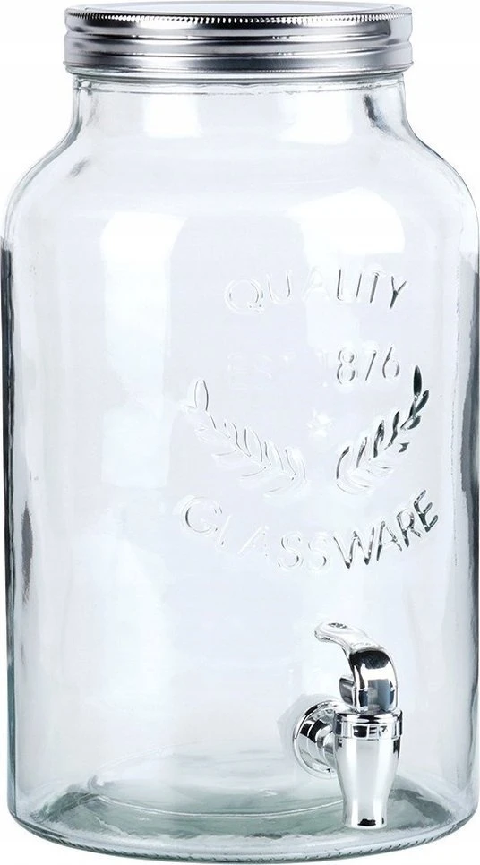 Vilde Gėrimų dozatorius su čiaupu, 6,2 l, stiklinis