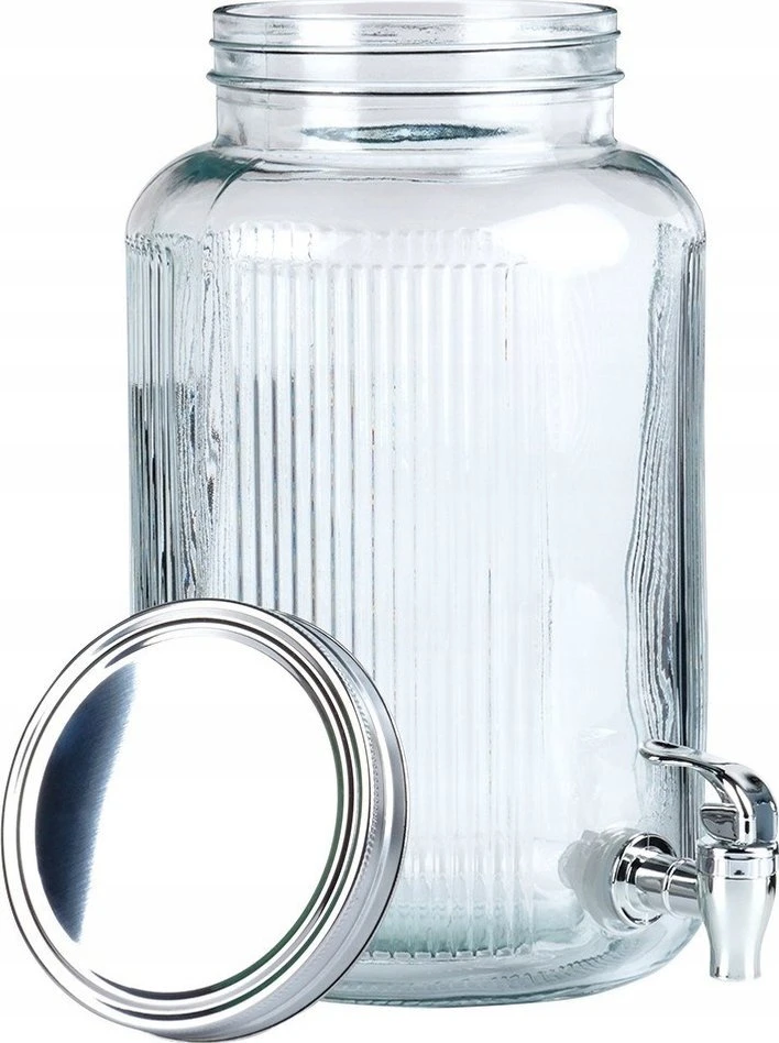 Stiklinis gėrimų dozatorius su čiaupu Vilde 6,2 l