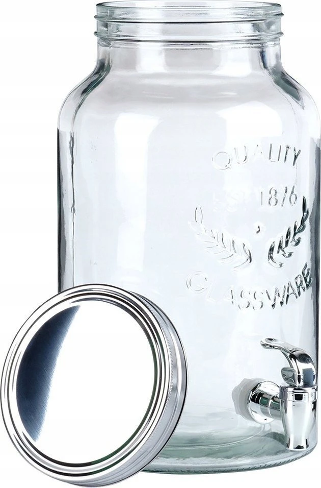 Vilde Gėrimų dozatorius su čiaupu, 6,2 l, stiklinis