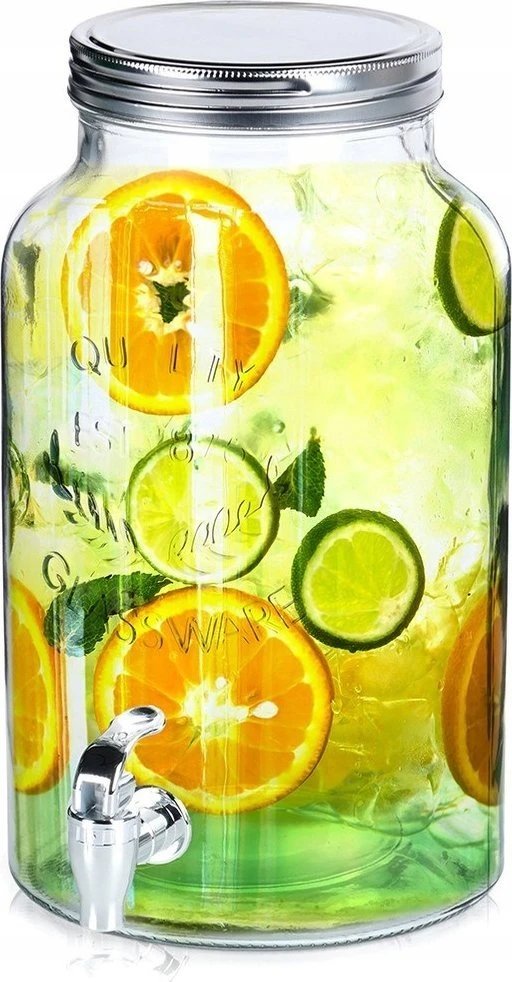 Vilde Gėrimų dozatorius su čiaupu, 6,2 l, stiklinis