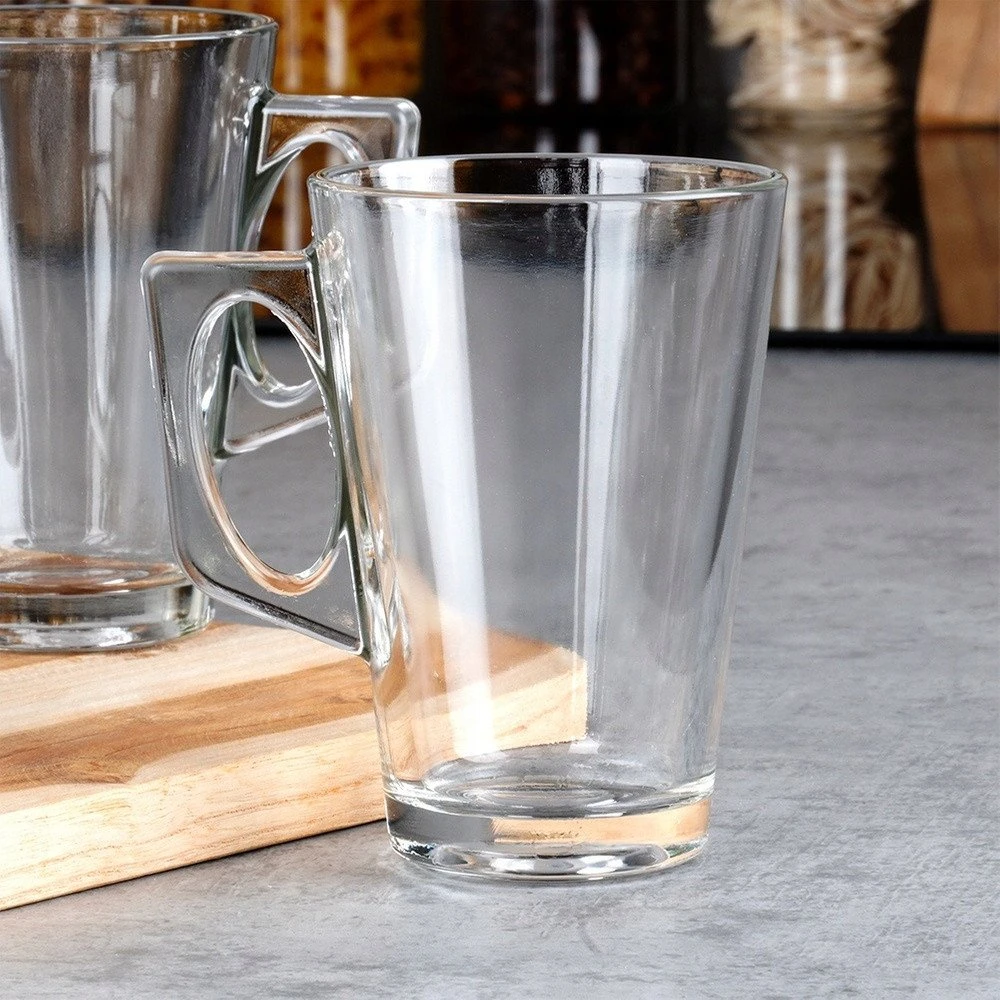 Stiklinės su rankenėle Vilde 255 ml, 6 vnt.