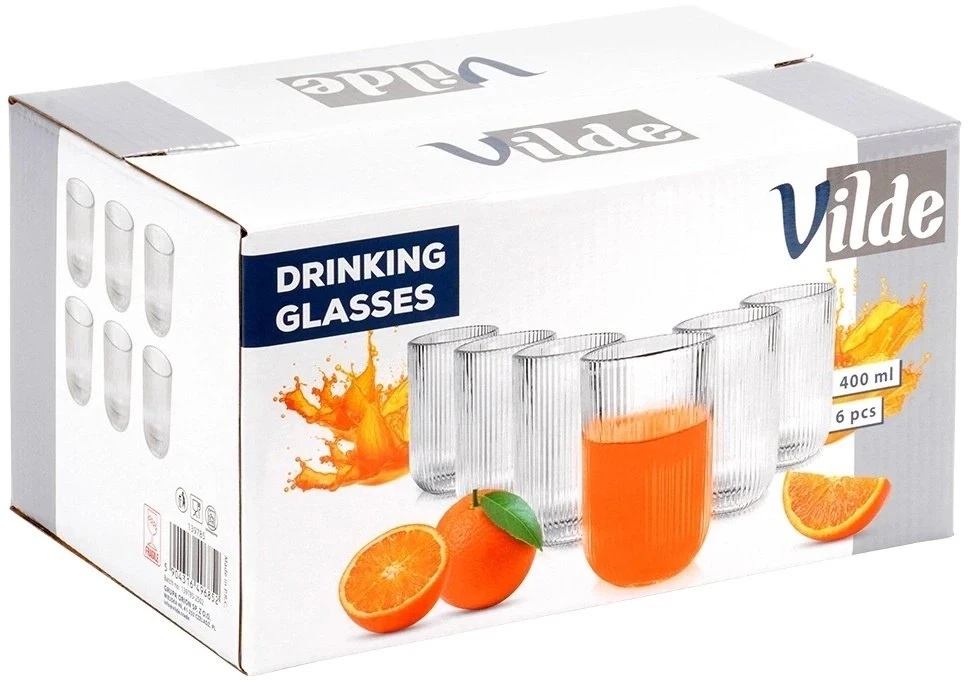 Stiklinės Vilde 400 ml, 6 vnt.