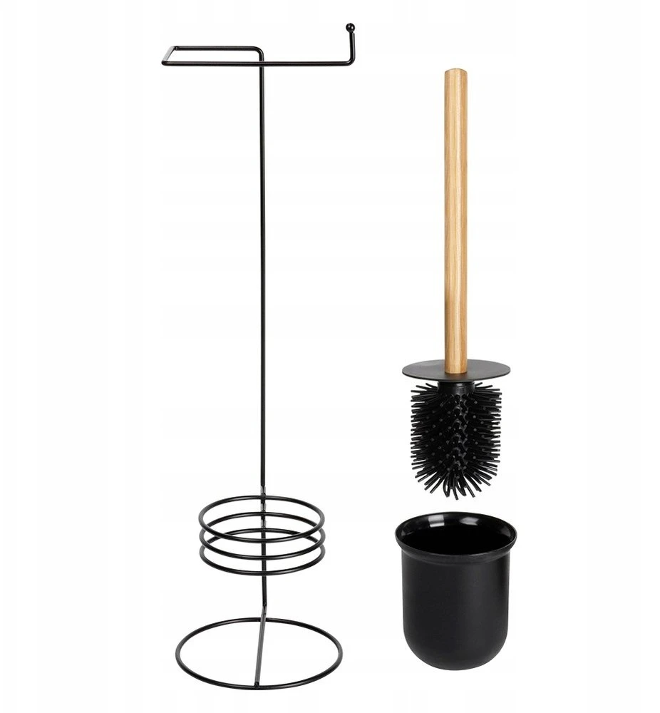 Tualetinio popieriaus laikiklis su WC šepetėliu Vilde 53 cm