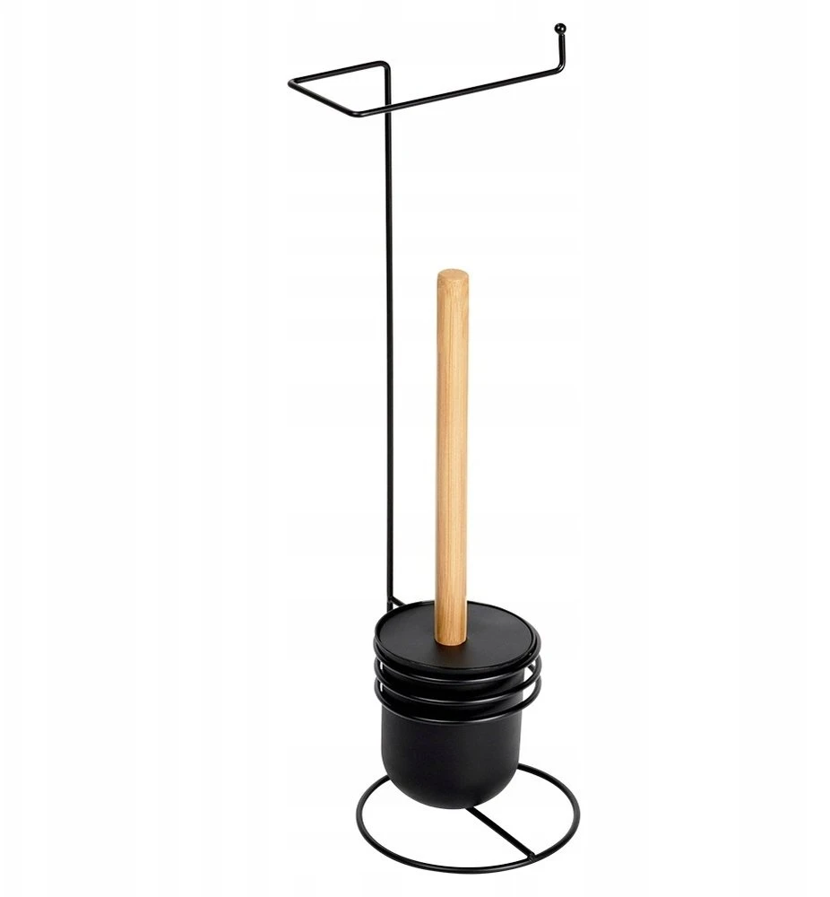 Tualetinio popieriaus laikiklis su WC šepetėliu Vilde 53 cm