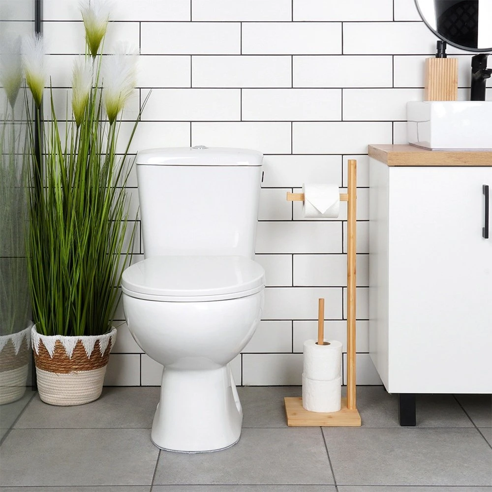 Bambukinis tualetinio popieriaus stovas Vilde 70 cm