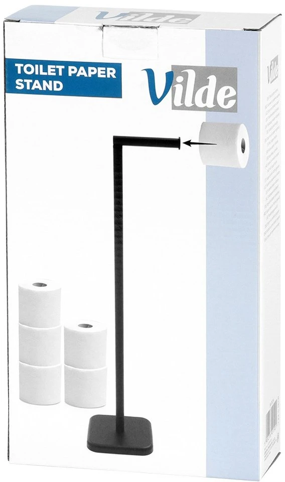 Tualetinio popieriaus stovas Vilde 56 cm, juodas
