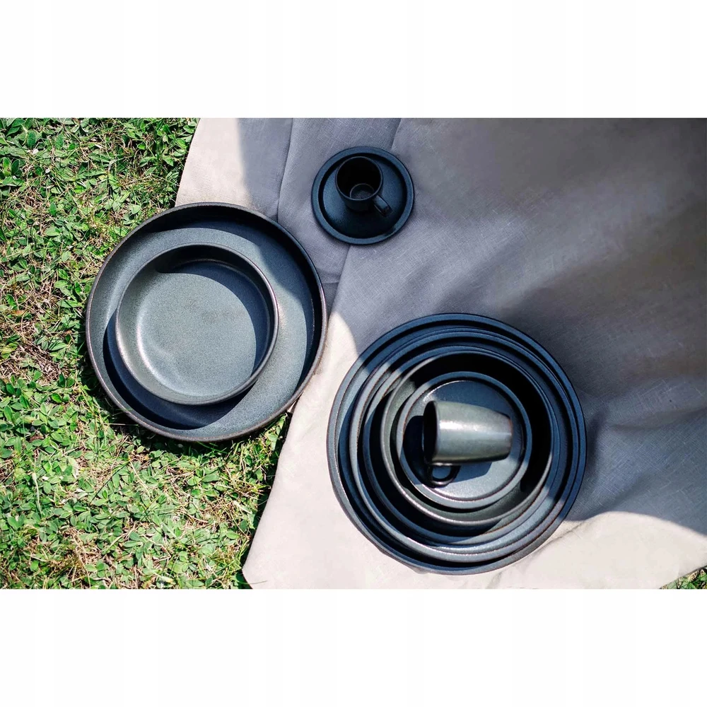 Vilde RAK STONE Plokščia lėkštė 32 cm vulkaninės spalvos