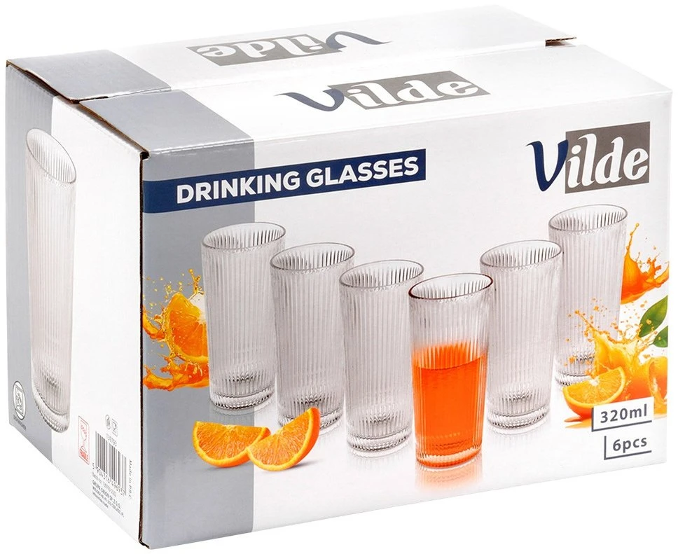 Stiklinės Vilde 320 ml, 6 vnt.
