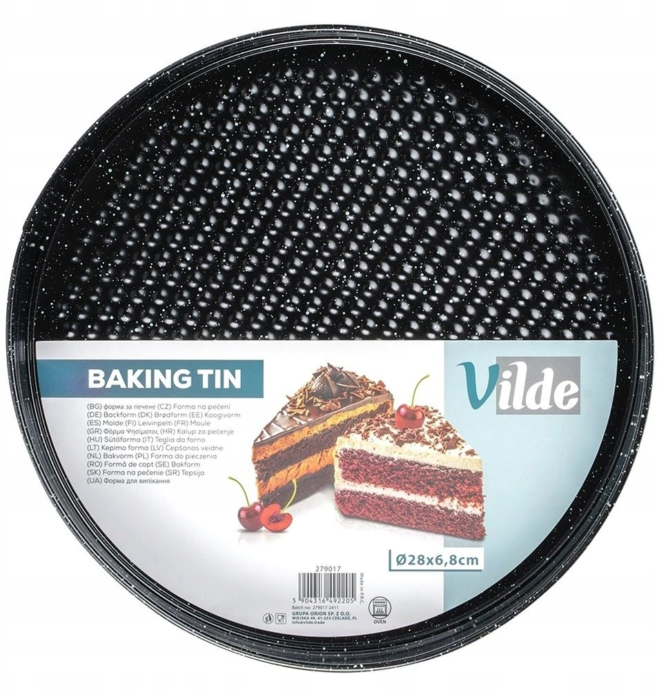 Apvali granitinė tortų kepimo forma Vilde 28 cm