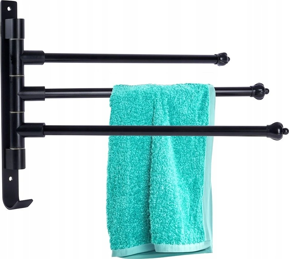 Vilde Rankšluosčių kabykla aliuminis juoda pasukamas 30 cm