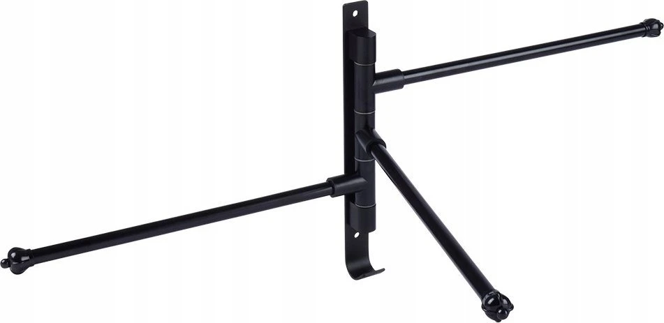 Vilde Rankšluosčių kabykla aliuminis juoda pasukamas 30 cm