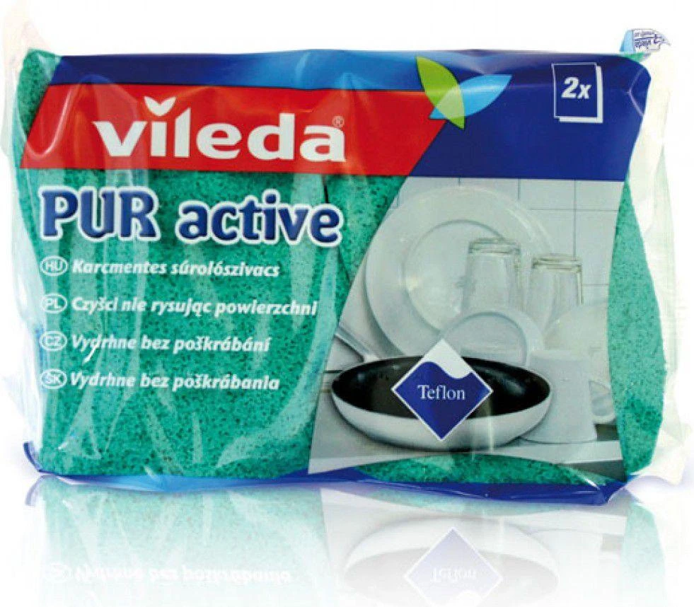Profiliuota kempinė Vileda Glitz Pur Active 2vnt