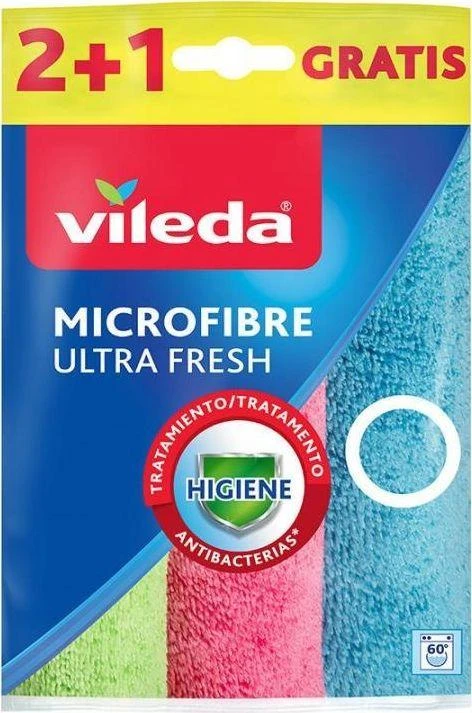 Vileda Ultra Fresh mikropluošto šluostės  2+1vnt