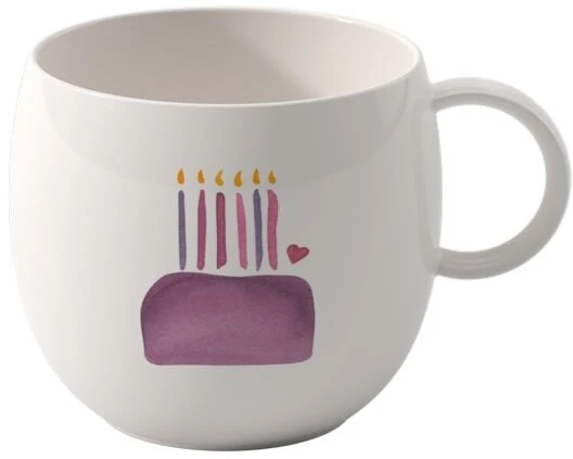 Villeroy & Boch With Love Happy Birthday praustuvas, 290 ml, baltas
