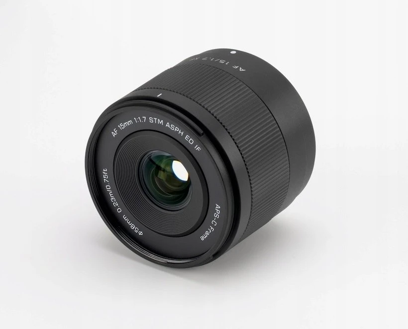 Kameros objektyvas - Viltrox AF 15mm F1.7 Air Fuji XF plataus kampo objektyvas juodas