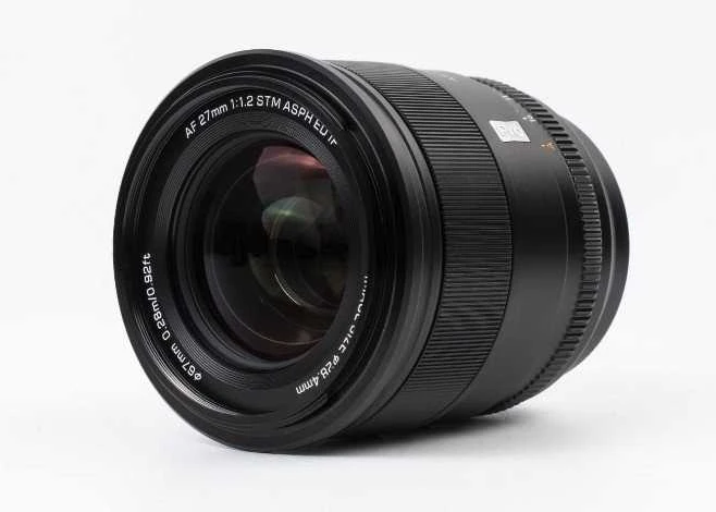Objektyvas „Viltrox AF 27 mm f/1,2 E Pro“ (E tipo jungtis)