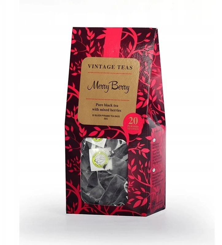 Vintage Teas Juoda arbata Vintage Teas Merry Berry 20x2,5g