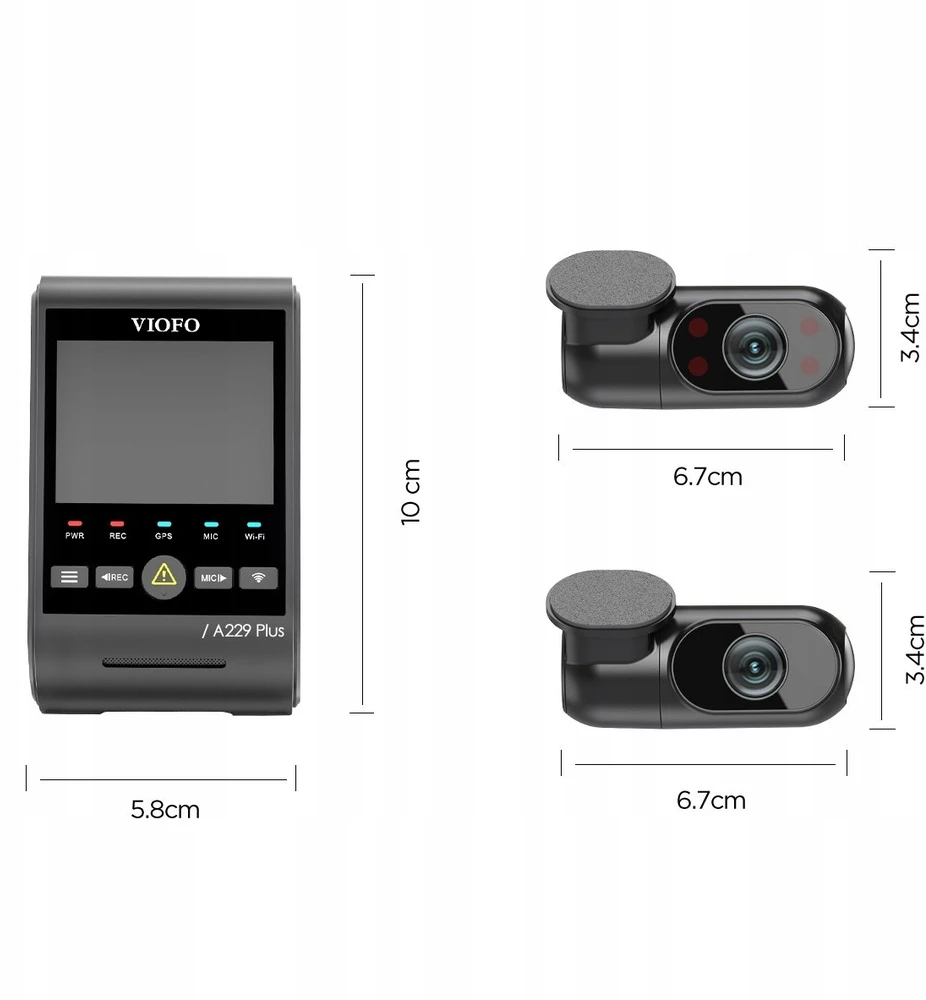 VIOFO A229 PLUS 3CH-G GPS video recorder