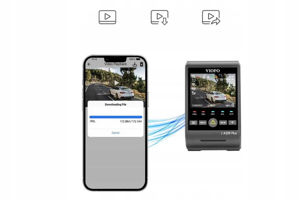 VIOFO A229 PLUS 3CH-G GPS video recorder